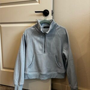 Light Blue Quarter-Zip Pullover